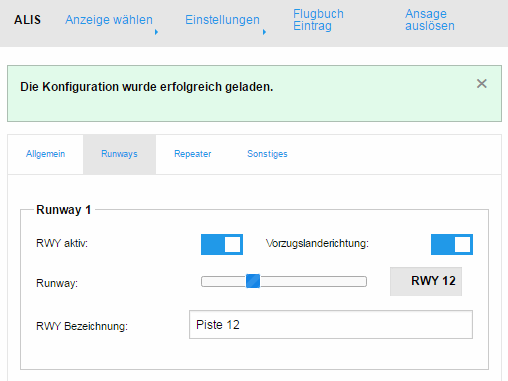 Planevision Systems - ALIS - Config